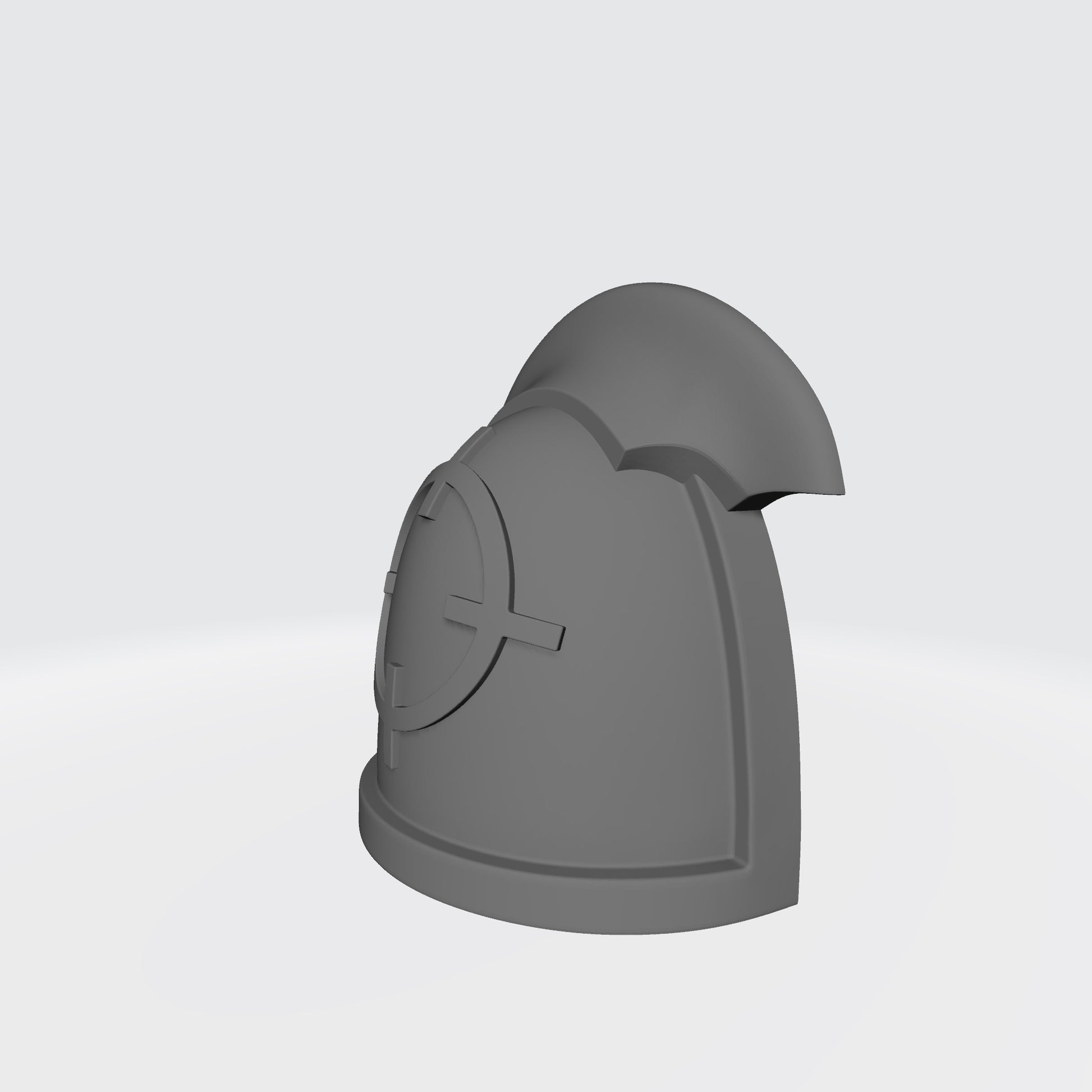 Marksman MKIII Shoulder Pad with Crosshair and 3 Quarter Sword Breaker Left for JoyToy Space Marine Action Figures