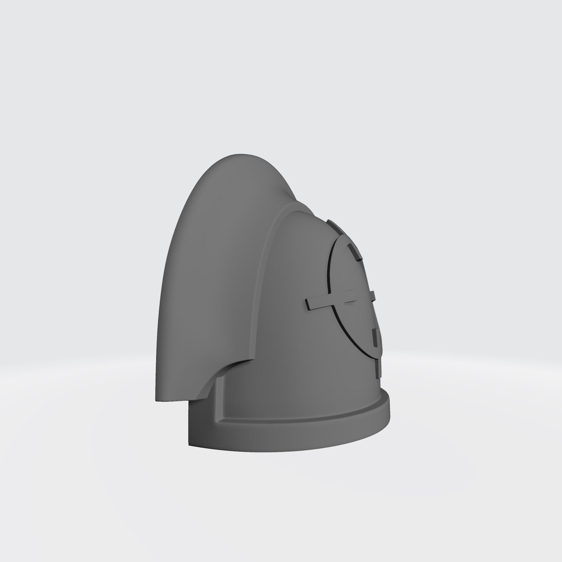 Marksman MKIII Shoulder Pad with Crosshair and 3 Quarter Sword Breaker Left for JoyToy Space Marine Action Figures