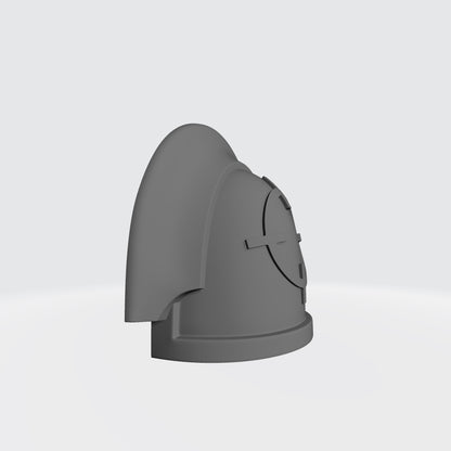 Marksman MKIII Shoulder Pad with Crosshair and 3 Quarter Sword Breaker Left for JoyToy Space Marine Action Figures