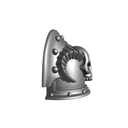 Librarian Grand Psyker MKIII Shoulder Pad Full Double Rivets for JoyToy Space Marine Action Figures 1:18th Scale Custom Parts
