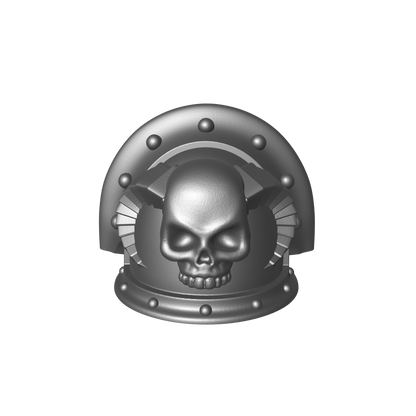 Librarian Grand Psyker MKIII Shoulder Pad Full Double Rivets for JoyToy Space Marine Action Figures 1:18th Scale Custom Parts