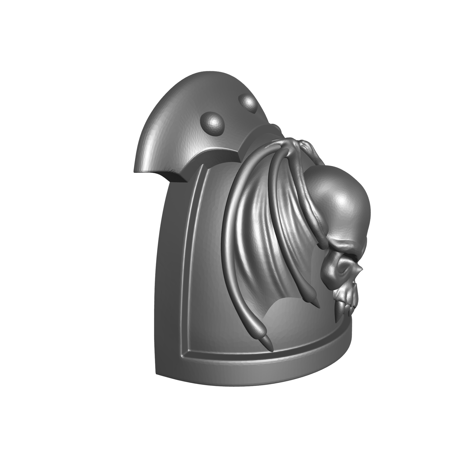Night Lords Space Marine Legion MKIII 3 Quarter Studded (with Rivets) Sword Breaker Shoulder Pad RT for JoyToy Traitor Legion Action Figures