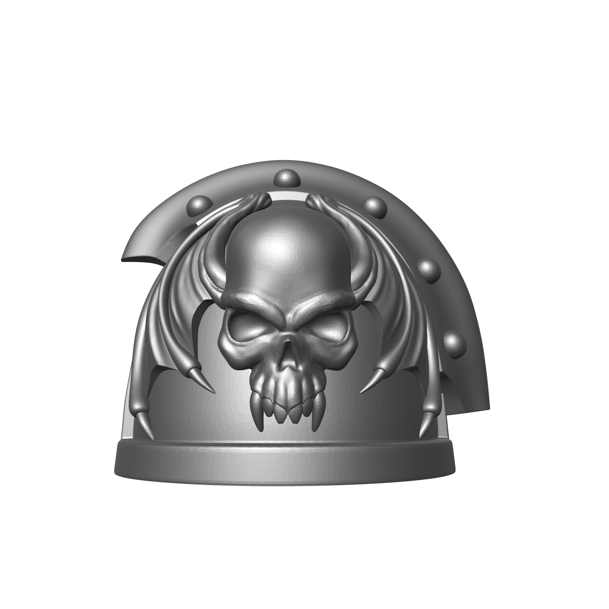 Night Lords Space Marine Legion MKIII 3 Quarter Studded (with Rivets) Sword Breaker Shoulder Pad RT for JoyToy Traitor Legion Action Figures