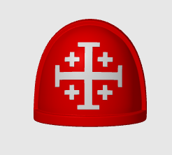 10x G4 Shoulder Pads with Jerusalem Cross