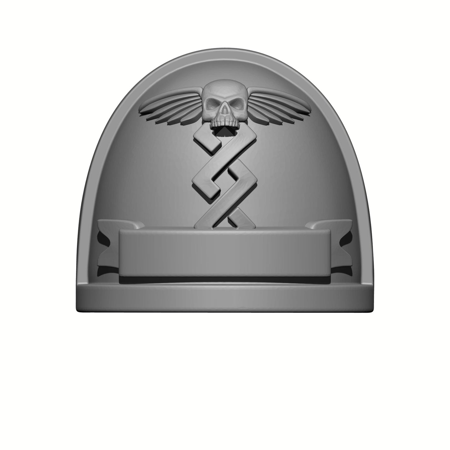 Apothecary Shoulder Pad MKIV Winged Skull Ver. 01 for JoyToy Loyalist Marine Action Figures Custom 1:18th Scale Pauldron