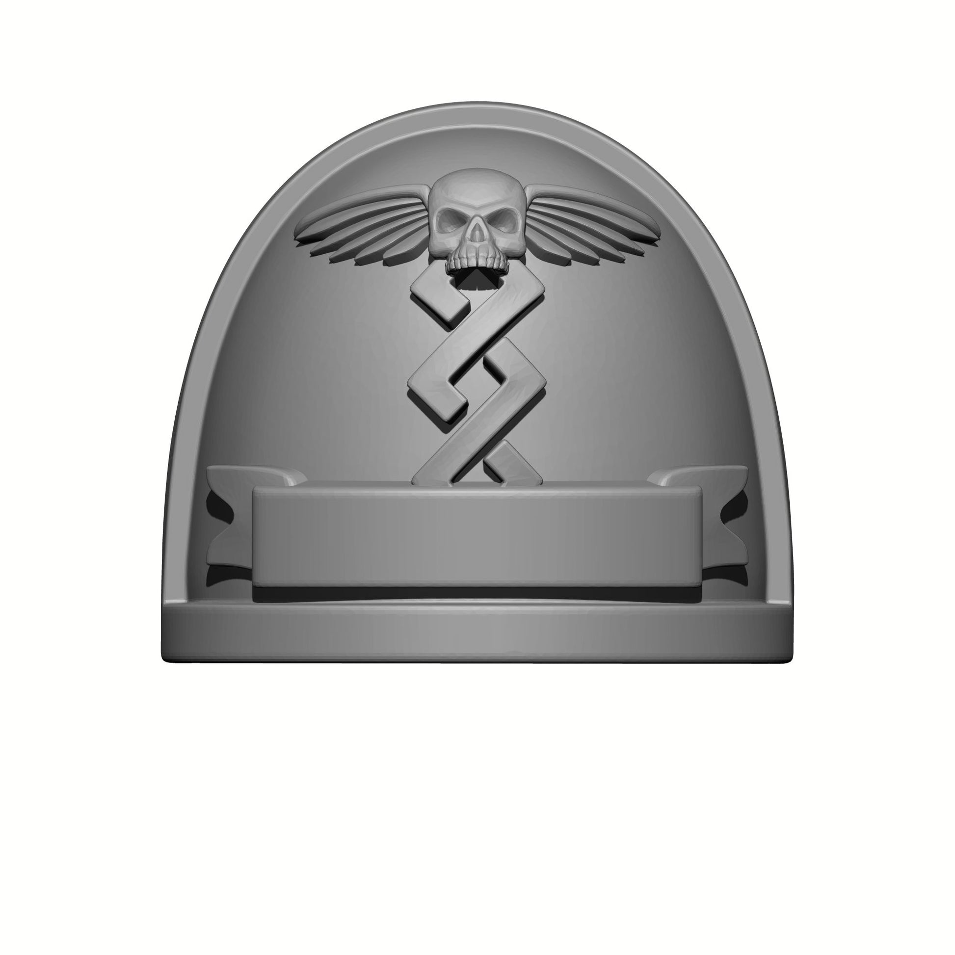 Apothecary Shoulder Pad MKIV Winged Skull Ver. 01 for JoyToy Loyalist Marine Action Figures Custom 1:18th Scale Pauldron