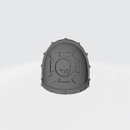 Crux Terminatus Studded MK VII Shoulder Pad for JoyToy Space Marine Action Figures