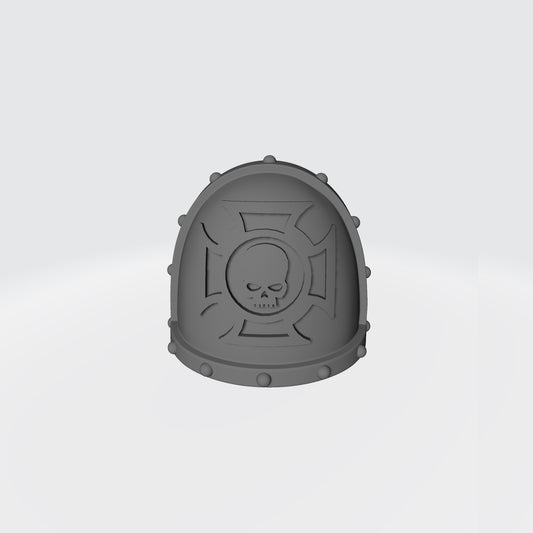Crux Terminatus Studded MK VII Shoulder Pad for JoyToy Space Marine Action Figures