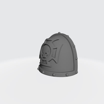 Crux Terminatus Studded MK VII Shoulder Pad for JoyToy Space Marine Action Figures