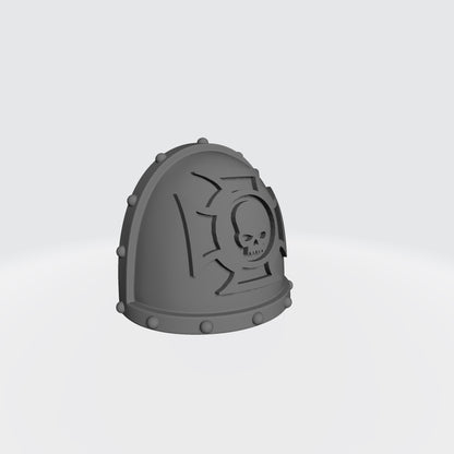 Crux Terminatus Studded MK VII Shoulder Pad for JoyToy Space Marine Action Figures