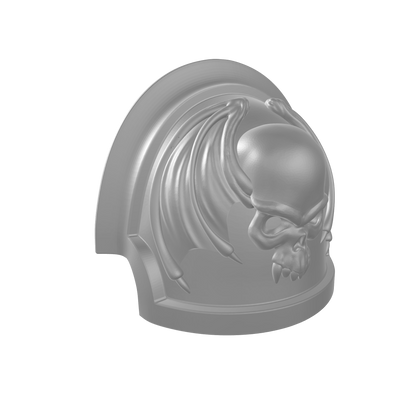 Custom Space Marine Night Lords Legion MKVII Notched Thin Shoulder Pad for JoyToy Traitor Marine Action Figures