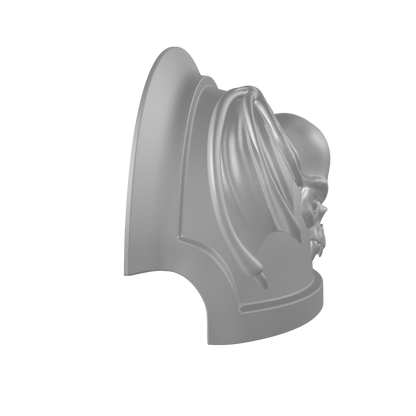 Custom Space Marine Night Lords Legion MKVII Notched Thin Shoulder Pad for JoyToy Traitor Marine Action Figures