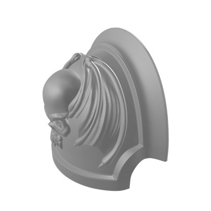Custom Space Marine Night Lords Legion MKVII Notched Thin Shoulder Pad for JoyToy Traitor Marine Action Figures