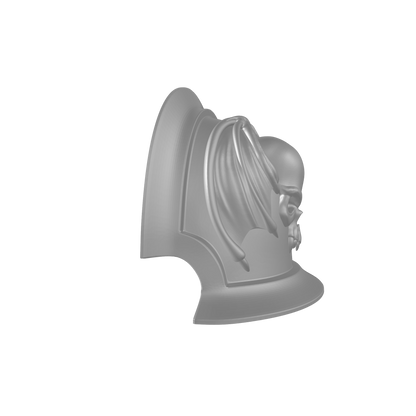 Custom Night Lords Space Marine MKVII Notched Thin 2 Shoulder Pad for JoyToy Traitor Marine Action Figures