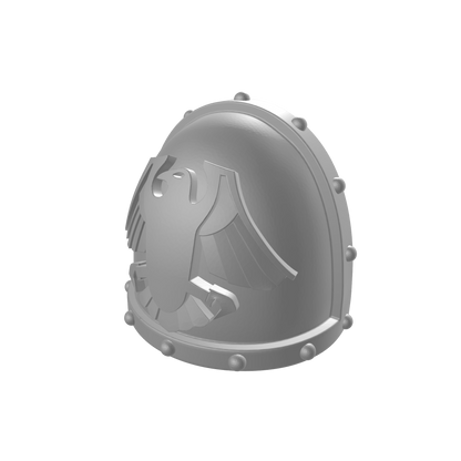 Raven Guard Legion MKVII Shoulder Pad Ver. 1 for JoyToy Space Marine Action Figures