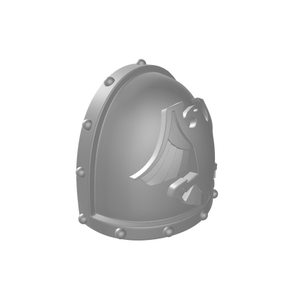 Raven Guard Legion MKVII Shoulder Pad Ver. 1 for JoyToy Space Marine Action Figures