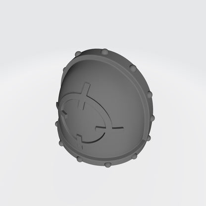 Marksman MKVII Shoulder Pad with Studs, and Crosshair for JoyToy Space Marine Action Figures
