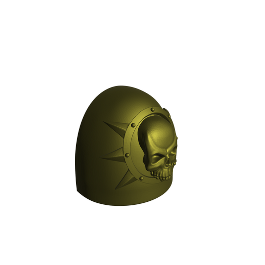 Death Guard Legion MKVI Shoulder Pad Pre 02 for JoyToy Loyal Marine Action Figures Custom 1:18th Scale Pauldron