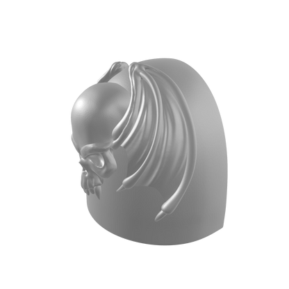 Night Lords Space Marine MKVI Shoulder Pad for JoyToy Traitor Marine Action Figures