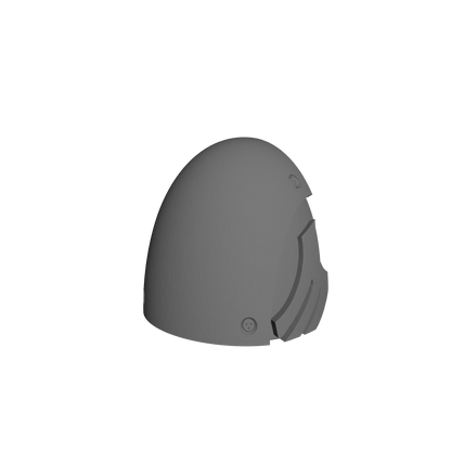 Custom Raven Guard MKVI Shoulder Pad 1b for JoyToy Space Marine Action Figures
