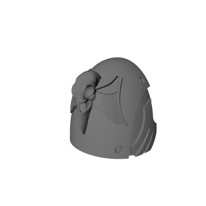 Custom Raven Guard MKVI Shoulder Pad Elite for JoyToy Space Marine Action Figures