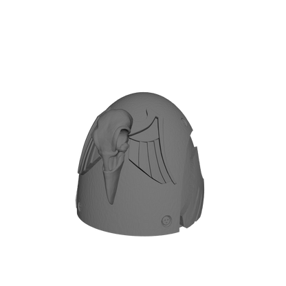 Custom Raven Guard MKVI Shoulder Pad Elite for JoyToy Space Marine Action Figures
