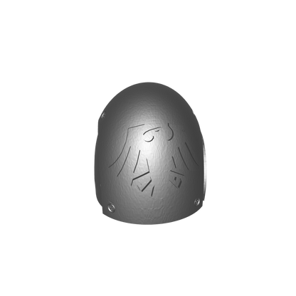Custom Raven Guard MKVI Shoulder Pad Logo 2a for JoyToy Space Marine Action Figures