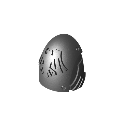 Custom Raven Guard MKVI Shoulder Pad Logo 2a for JoyToy Space Marine Action Figures