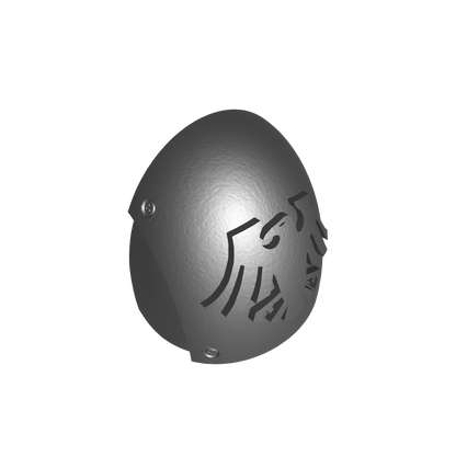 Custom Raven Guard MKVI Shoulder Pad Logo 2a for JoyToy Space Marine Action Figures