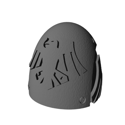 Custom Raven Guard MKVI Shoulder Pad Logo 2b for JoyToy Space Marine Action Figures