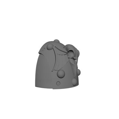 Raven Guard Legion MKVI Shoulder Pad Elite Molecular Bonding Studs 1a for JoyToy Loyalist Marine Action Figures Custom 1:18th Scale Pauldron