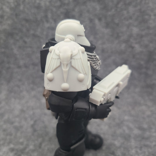 Raven Guard Legion MKVI Shoulder Pad Elite Molecular Bonding Studs 1a for JoyToy Loyalist Marine Action Figures Custom 1:18th Scale Pauldron
