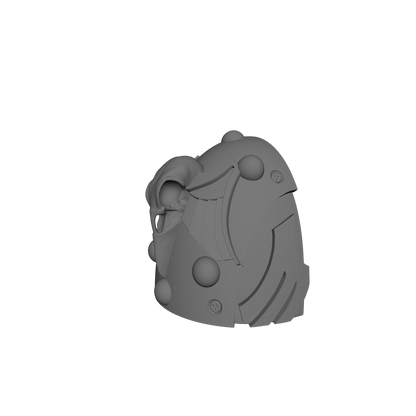 Raven Guard Legion MKVI Shoulder Pad Elite Molecular Bonding Studs 1a for JoyToy Loyalist Marine Action Figures Custom 1:18th Scale Pauldron