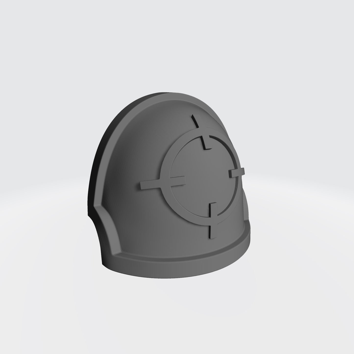 Marksman MKX Notched (Stealth) Shoulder Pad with Crosshair for JoyToy Space Marine Action Figures