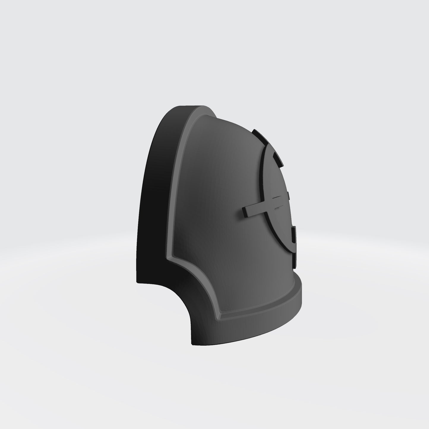 Marksman MKX Notched (Stealth) Shoulder Pad with Crosshair for JoyToy Space Marine Action Figures