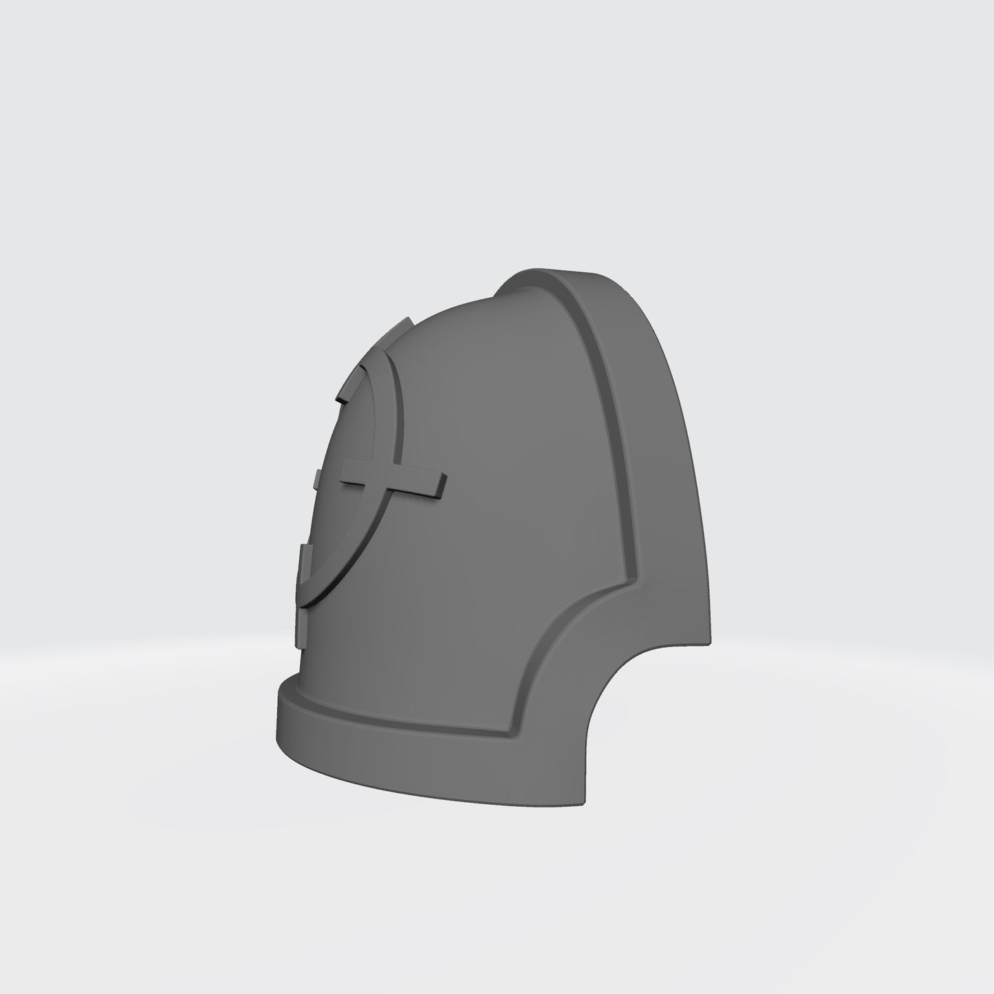 Marksman MKX Notched (Stealth) Shoulder Pad with Crosshair for JoyToy Space Marine Action Figures