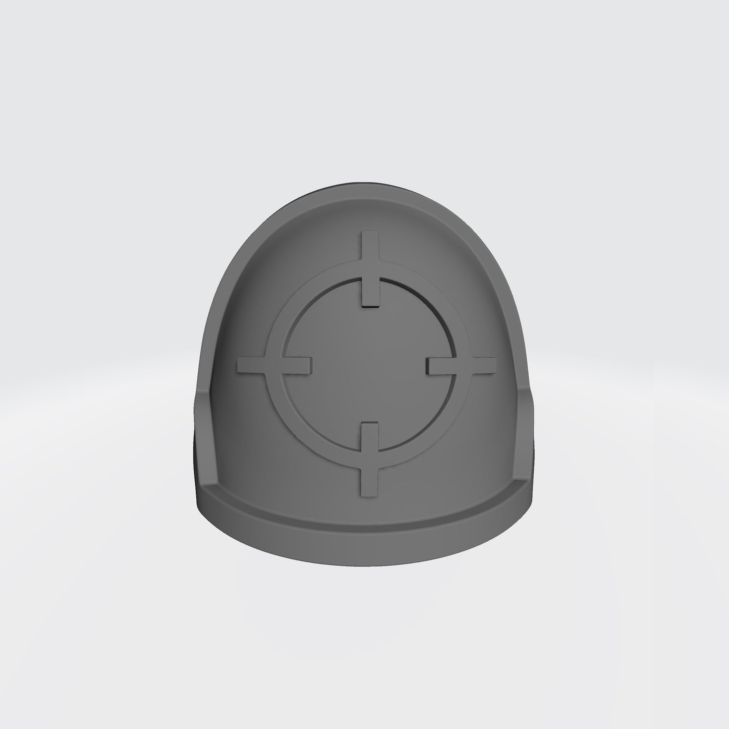 Marksman MKX Notched (Stealth) Shoulder Pad with Crosshair for JoyToy Space Marine Action Figures