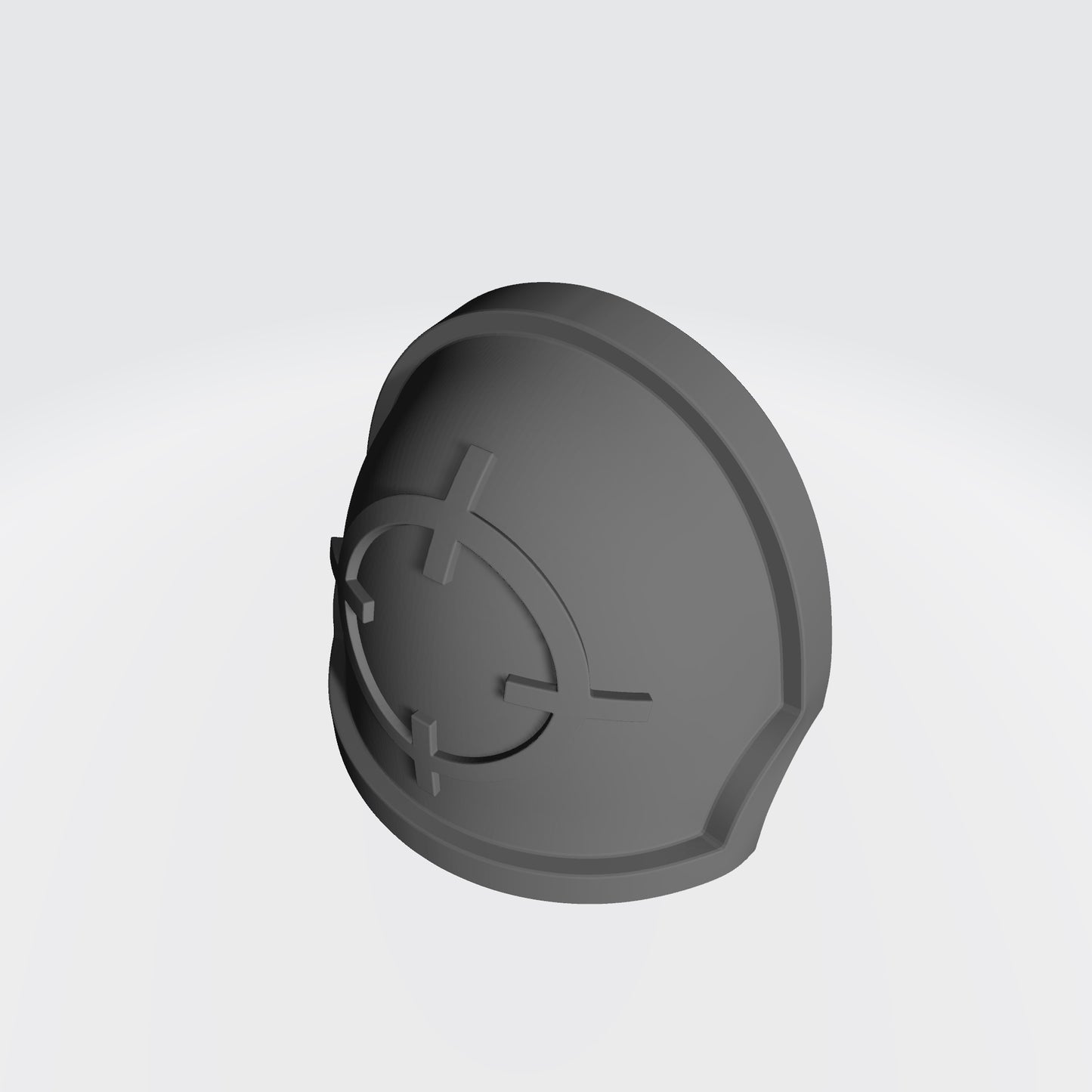 Marksman MKX Notched (Stealth) Shoulder Pad with Crosshair for JoyToy Space Marine Action Figures