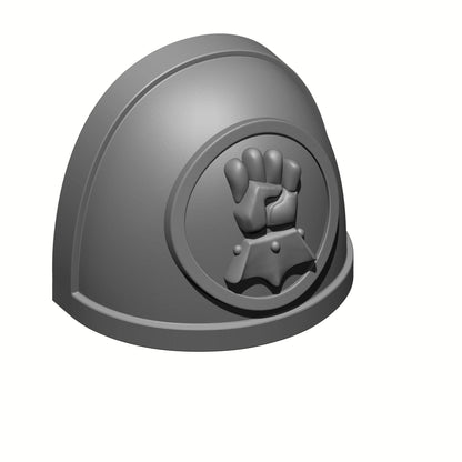 Monarch Fists Custom MK 4 Shoulder Pad compatible with JoyToy Battle Brother Marine Action Figures 1:18th Scale