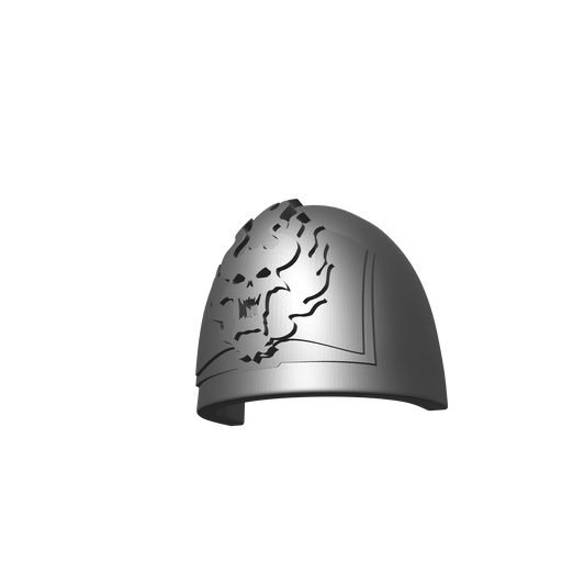 Word Bearers Legion MKVI Shoulder Pad 02 Pre for JoyToy Traitor Marine Action Figures Custom 1:18th Scale Pauldron