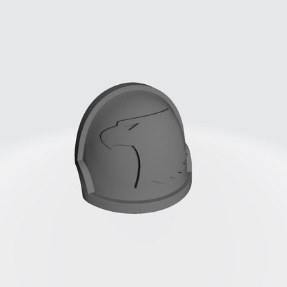 Raptors Chapter MKX Shoulder Pad for JoyToy Space Marine Action Figures Custom 1:18th Scale Parts