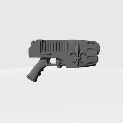 Sisters of Battle Plasma Pistol with Fleur-de-lis for JoyToy Battle Soritas Action Figures