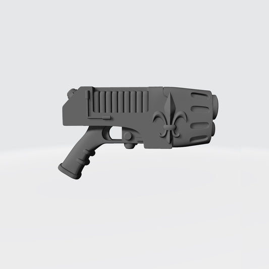 Sisters of Battle Plasma Pistol with Fleur-de-lis for JoyToy Battle Soritas Action Figures