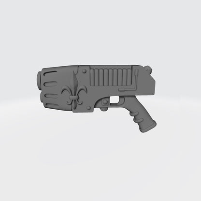 Sisters of Battle Plasma Pistol with Fleur-de-lis for JoyToy Battle Soritas Action Figures