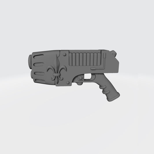 Sisters of Battle Plasma Pistol with Fleur-de-lis for JoyToy Battle Soritas Action Figures