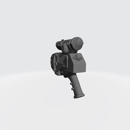 Custom Sisters of Battle Plasma Pistol with Fleur-de-lis and Scope for JoyToy Battle Soritas Action Figures