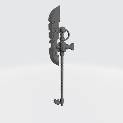 Necron Weapon Hyperphase Glaive V1: Compatible with JoyToy Necron Action Figure Custom 1:18th Scale Close Combat Weapon 