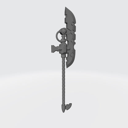 Necron Weapon Hyperphase Glaive V1: Compatible with JoyToy Necron Action Figure Custom 1:18th Scale Close Combat Weapon 
