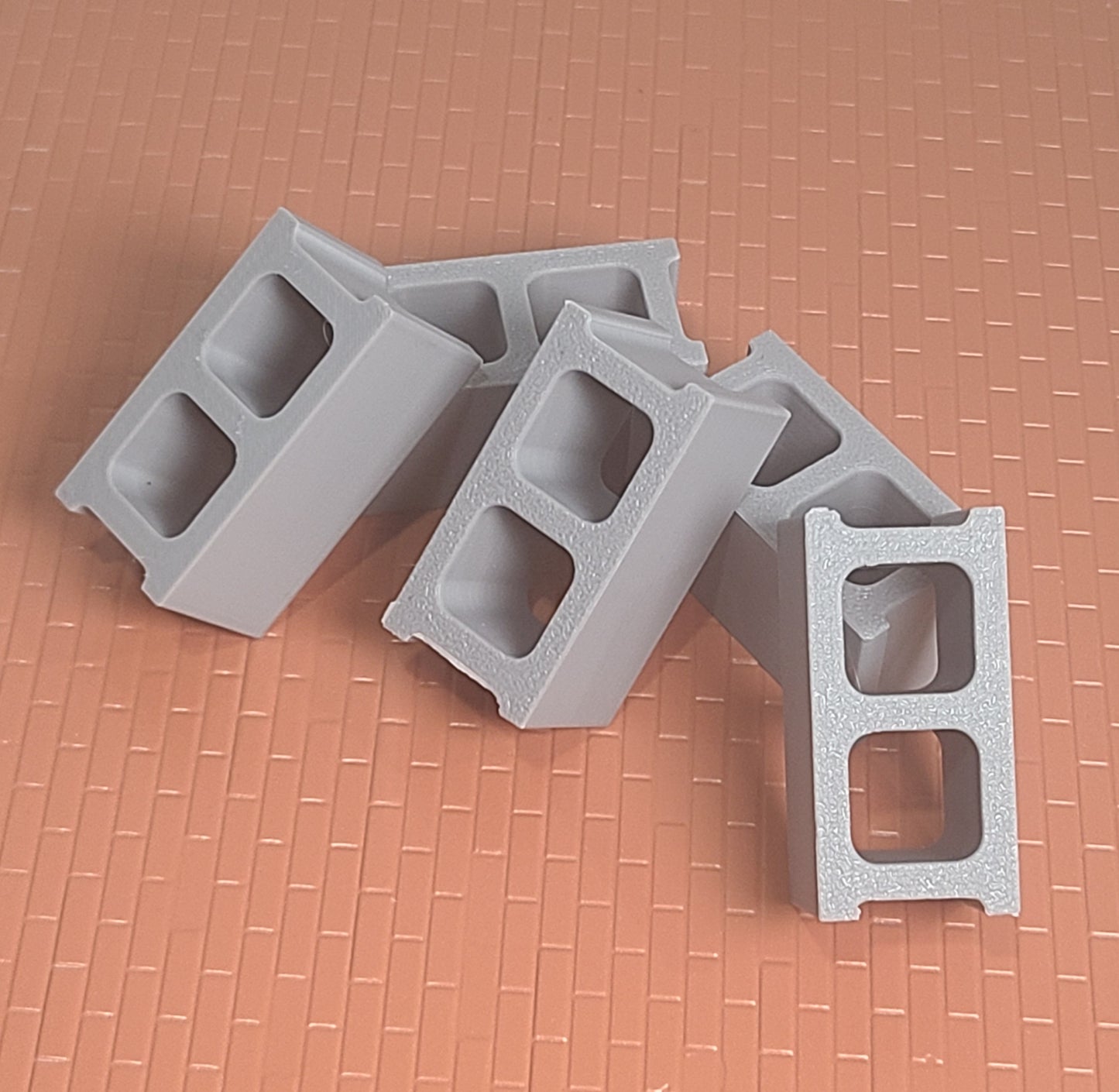 1:18 Scale Miniature Cinder Blocks for bases or dioramas