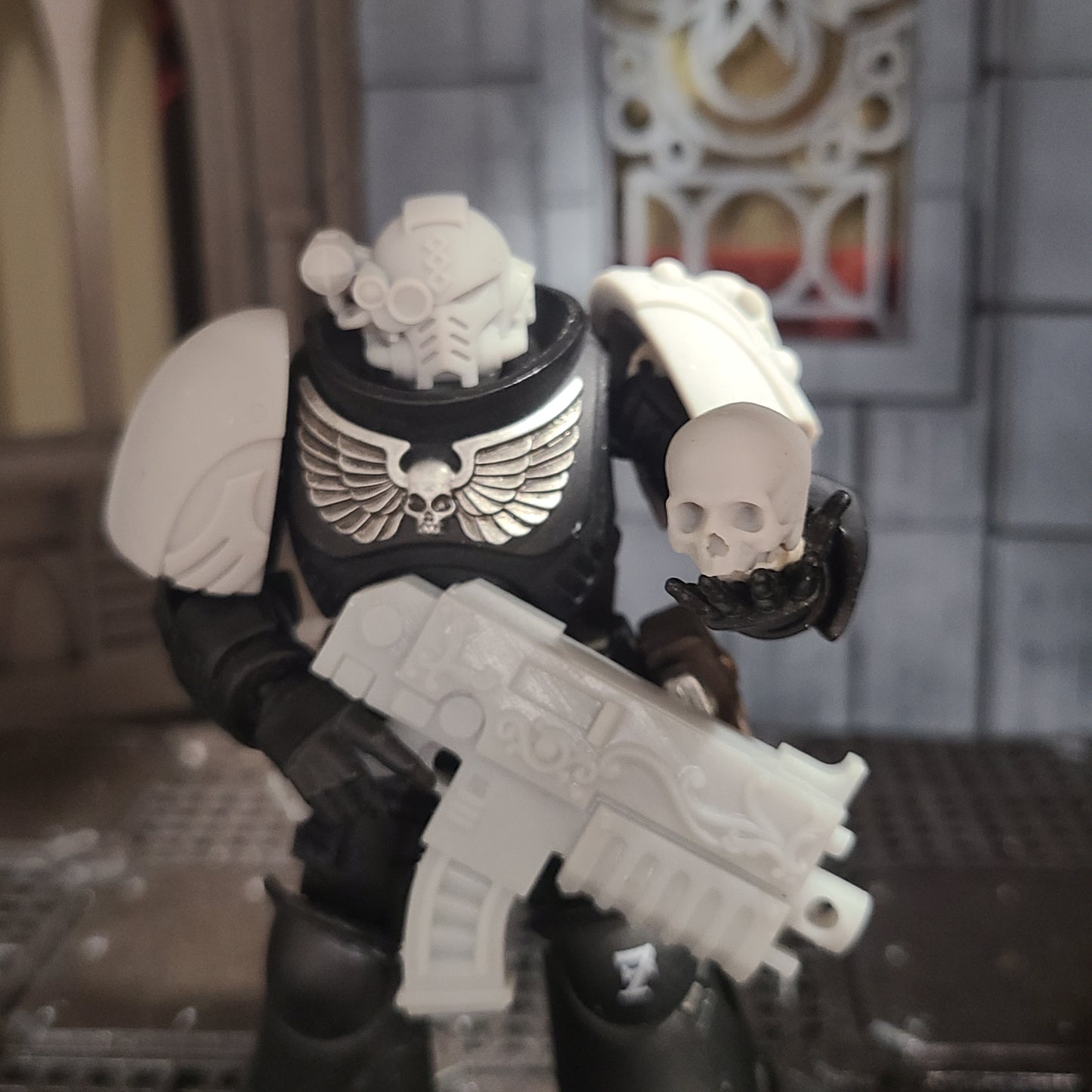 Custom Skulls for JoyToy Battle Brother Marine Action Figures 1:18th Scale Custom Parts